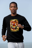 Kaplan Siyah Unisex Sweatshirt