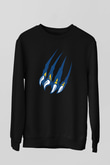 Kaplan Siyah Unisex Sweatshirt