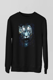 Kaplan Siyah Unisex Sweatshirt