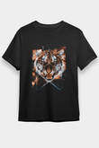 Kaplan Siyah Unisex Tişört T-Shirt - TişörtFabrikası