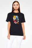Kaplan Siyah Unisex Tişört T-Shirt - TişörtFabrikası