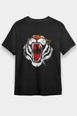 Kaplan Siyah Unisex Tişört T-Shirt - TişörtFabrikası