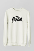 Kaptan Beyaz Unisex Sweatshirt