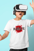 Karate Beyaz Unisex Çocuk Tişört