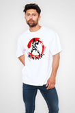 Karate Beyaz Unisex Oversize Tişört T-Shirt