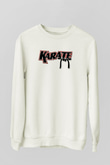 Karate Beyaz Unisex Sweatshirt