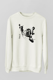 Karate Beyaz Unisex Sweatshirt