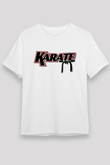 Karate Beyaz Unisex Tişört T-Shirt - TişörtFabrikası