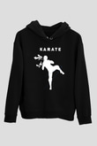 Karate Siyah Unisex Hoodie
