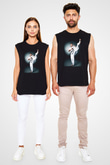 Karate Siyah Unisex Kolsuz Tişört