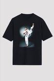 Karate Siyah Unisex Oversize Tişört T-Shirt