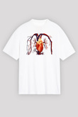 Kardiyolog Beyaz Unisex Oversize Tişört T-Shirt