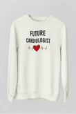Kardiyolog Beyaz Unisex Sweatshirt