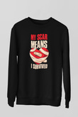 Kardiyolog Siyah Unisex Sweatshirt