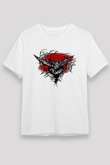 Karga Unisex Baskılı Beyaz Tişört - Tshirt