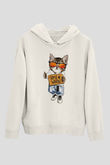 Karizmatik KediBeyaz Tshirt Unisex Hoodie