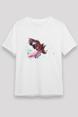 Kartal Beyaz Unisex Tişört T-Shirt - TişörtFabrikası