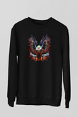 Kartal Siyah Unisex Sweatshirt