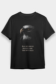 Kartal Siyah Unisex Tişört T-Shirt - TişörtFabrikası
