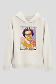 Katherine Johnson Baskılı Unisex Ekru Hoodie
