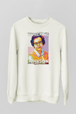Katherine Johnson Baskılı Unisex Ekru Sweatshirt