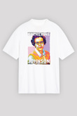 Katherine Johnson Baskılı Unisex Oversize Beyaz Tişört - Tshirt