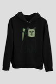 Katil KediSiyah  Unisex Hoodie