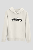 Katy Perry Beyaz Unisex Kapşonlu Sweatshirt