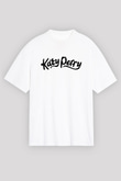 Katy Perry Beyaz Unisex Oversize Tişört T-Shirt