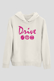 Kavinsky Baskılı Beyaz Unisex Hoodie