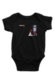 Kavinsky Baskılı Unisex Siyah Bebek Body - Zıbın