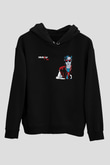 Kavinsky Baskılı Unisex Siyah Hoodie