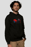 Kavinsky Baskılı Unisex Siyah Hoodie