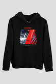 Kavinsky Baskılı Unisex Siyah Hoodie