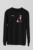 Kavinsky Baskılı Unisex Siyah Sweatshirt