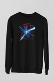 Kavinsky Baskılı Unisex Siyah Sweatshirt