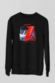 Kavinsky Baskılı Unisex Siyah Sweatshirt