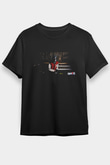 Kavinsky Baskılı Unisex Siyah Tişört - Tshirt