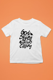 Kayak Baskılı Unisex Beyaz Çocuk Tişört - Tshirt