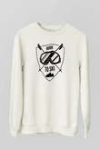 Kayak Baskılı Unisex Ekru Sweatshirt