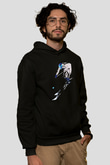Kayak - Ski Baskılı Unisex Siyah Hoodie