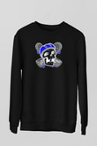 Kaykay - Skateboard Baskılı Unisex Siyah Sweatshirt