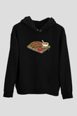 Kebapçı Siyah Unisex Kapüşonlu Sweatshirt