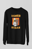 Kebapçı Siyah Unisex Sweatshirt