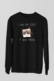 Kedi Siyah Unisex Sweatshirt