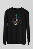 Kemancı Siyah Unisex Sweatshirt