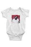 Kendrick Lamar Baskılı Unisex Beyaz Bebek Body - Zıbın