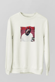 Kendrick Lamar Baskılı Unisex Beyaz Sweatshirt