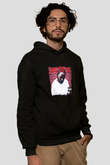 Kendrick Lamar Baskılı Unisex Siyah Hoodie