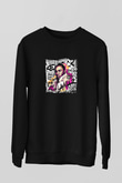 Kendrick Lamar Baskılı Unisex Siyah Sweatshirt